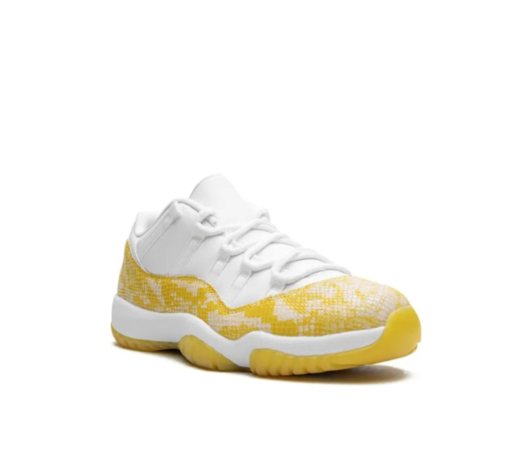 Air Jordan 11 Low WMNS Yellow Snakeskin