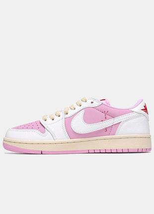 x Travis Scott AJ 1 Low OG Shy Pink