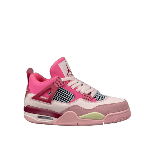 Nike Air Jordan 4 Retro Pink White Sneakers