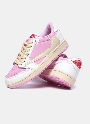 x Travis Scott AJ 1 Low OG Shy Pink