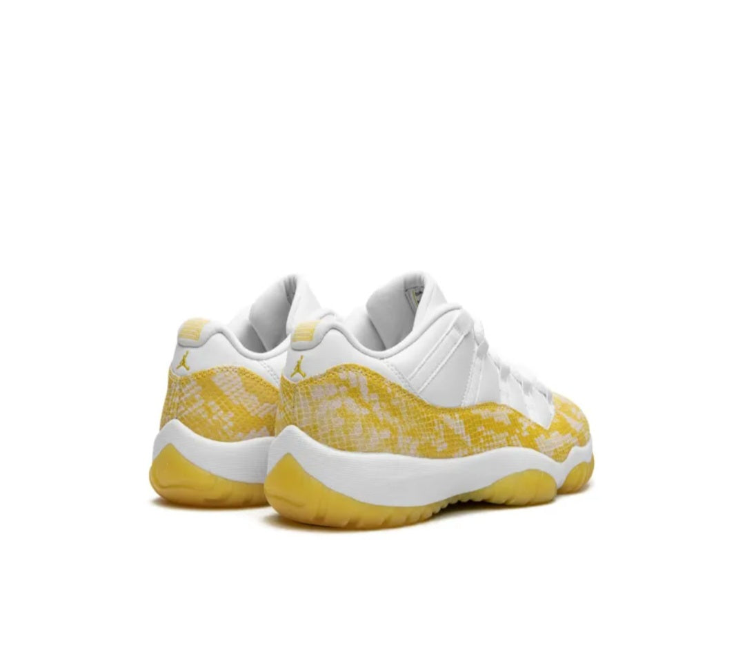 Air Jordan 11 Low WMNS Yellow Snakeskin
