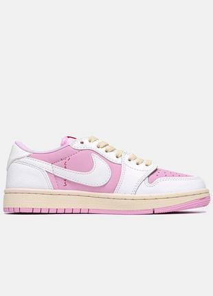 x Travis Scott AJ 1 Low OG Shy Pink