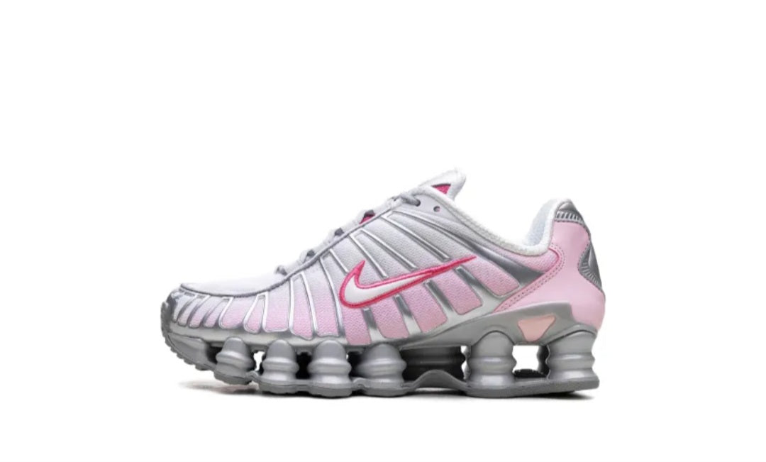 Nike Shox TL "Metallic Platinum/Pink Foam/White/Pinksicle" sneakers