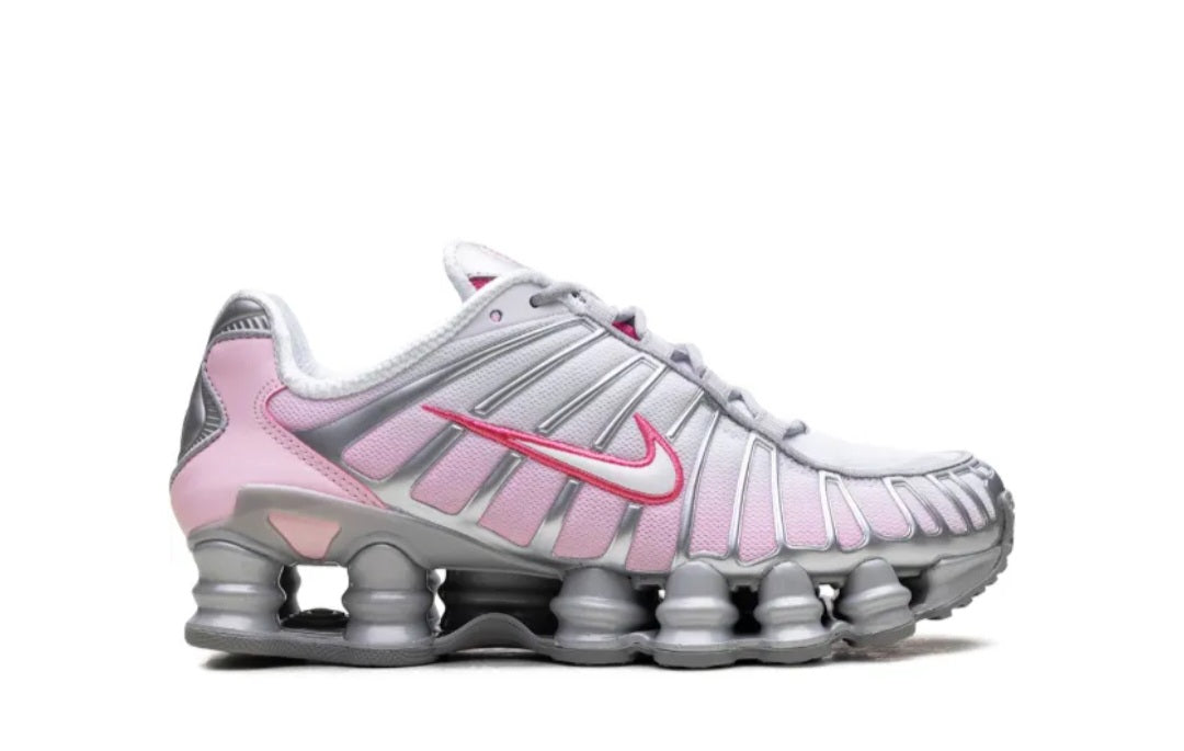 Nike Shox TL "Metallic Platinum/Pink Foam/White/Pinksicle" sneakers